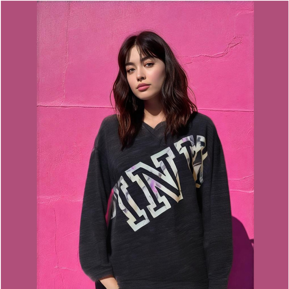 Women's PINK Victoria's Secret Sweatshirt Size S Gray